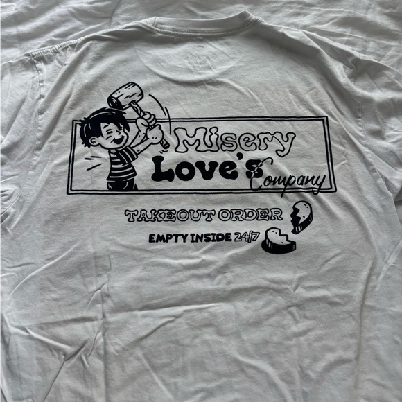 White Graphic Tee - Short Sleeve - Picture 4 of 5